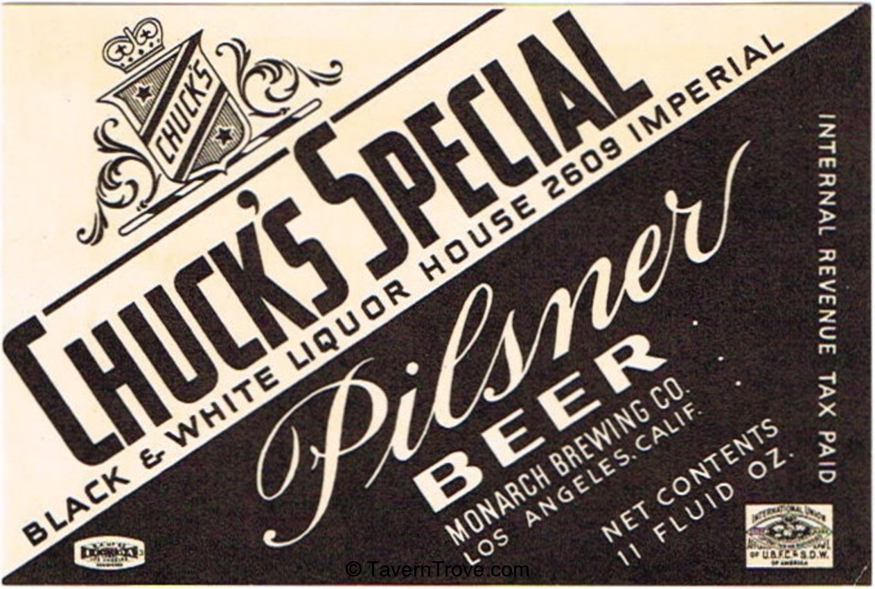 Chuck's Special Pilsner Beer