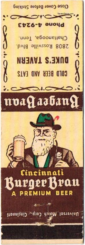 Cincinnati Burger Brau Beer