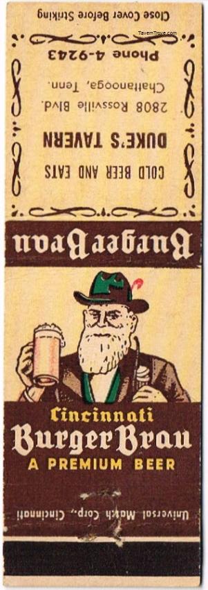 Cincinnati Burger Brau Beer Dupe