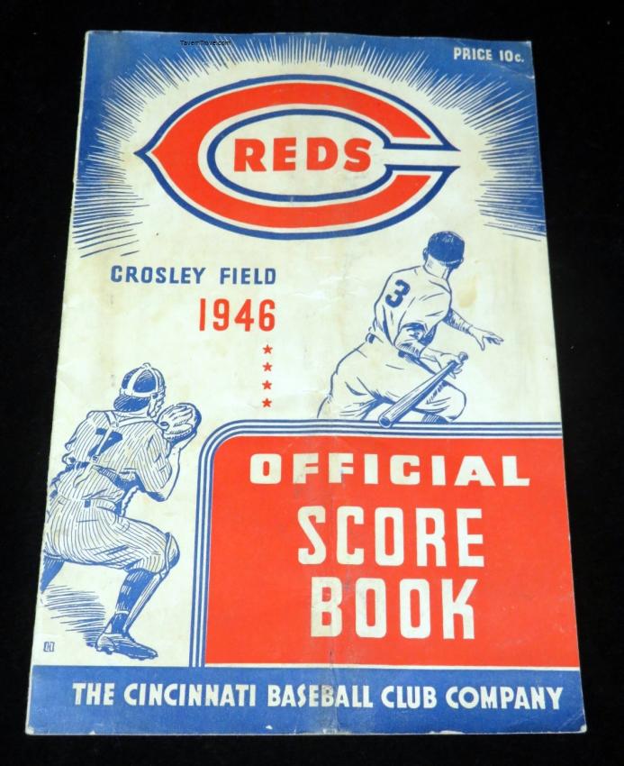 Cincinnati Reds Baseball Scorecard (vs NY Giants)