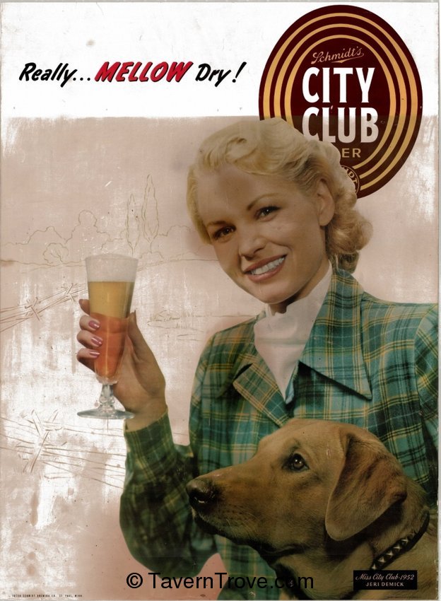 City Club Beer dog poster