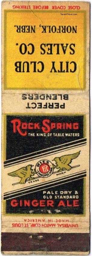 City Club Beer/Rock Spring Ginger Ale