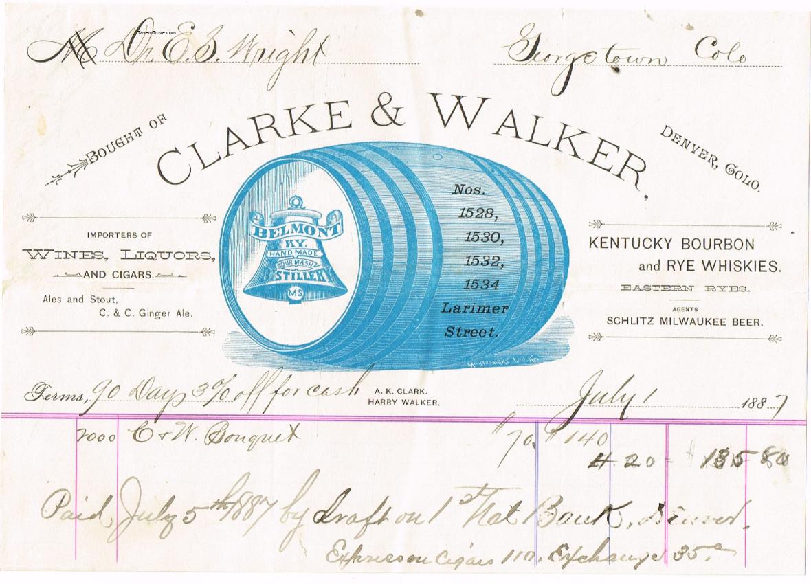 Clarke & Walker (Agents for Schlitz)