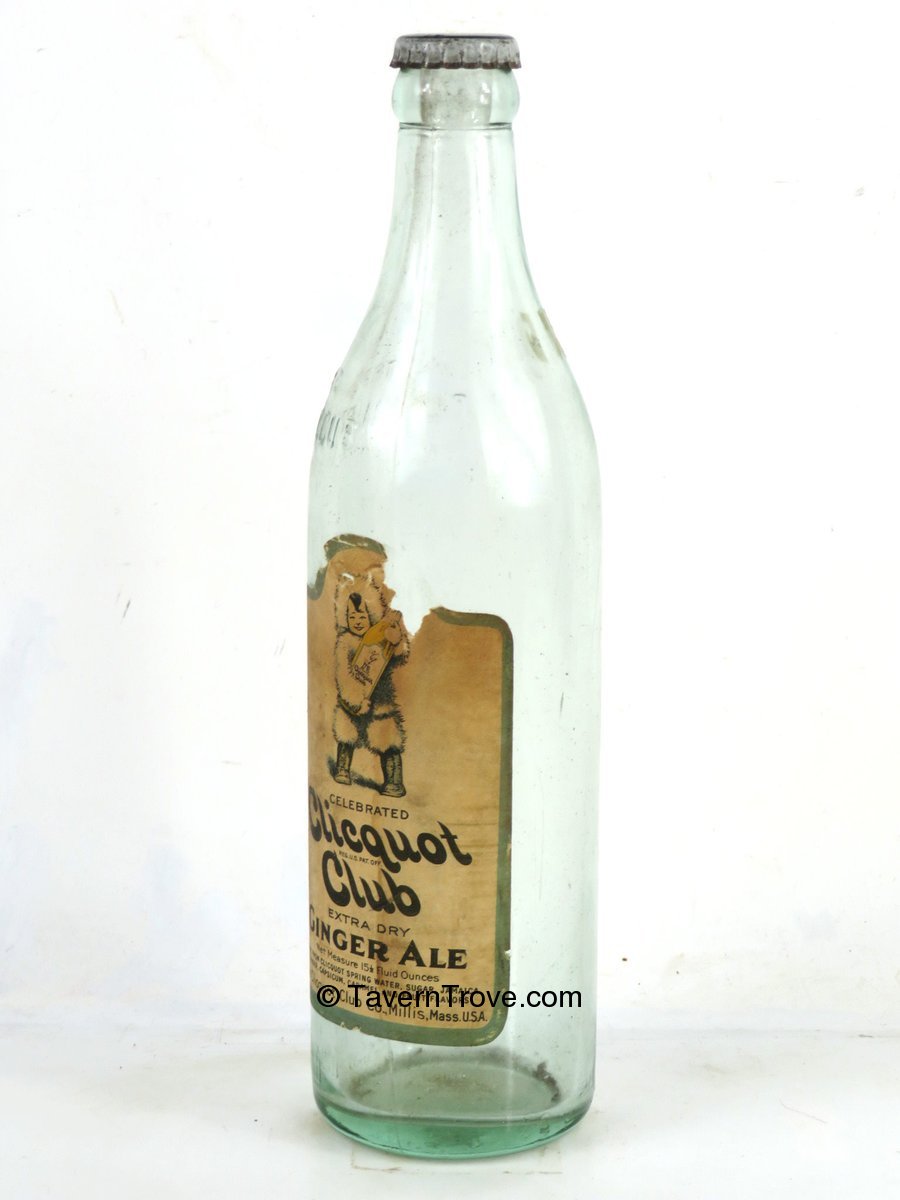 Item 99344 1935 Clicquot Club Ginger Ale Bottle