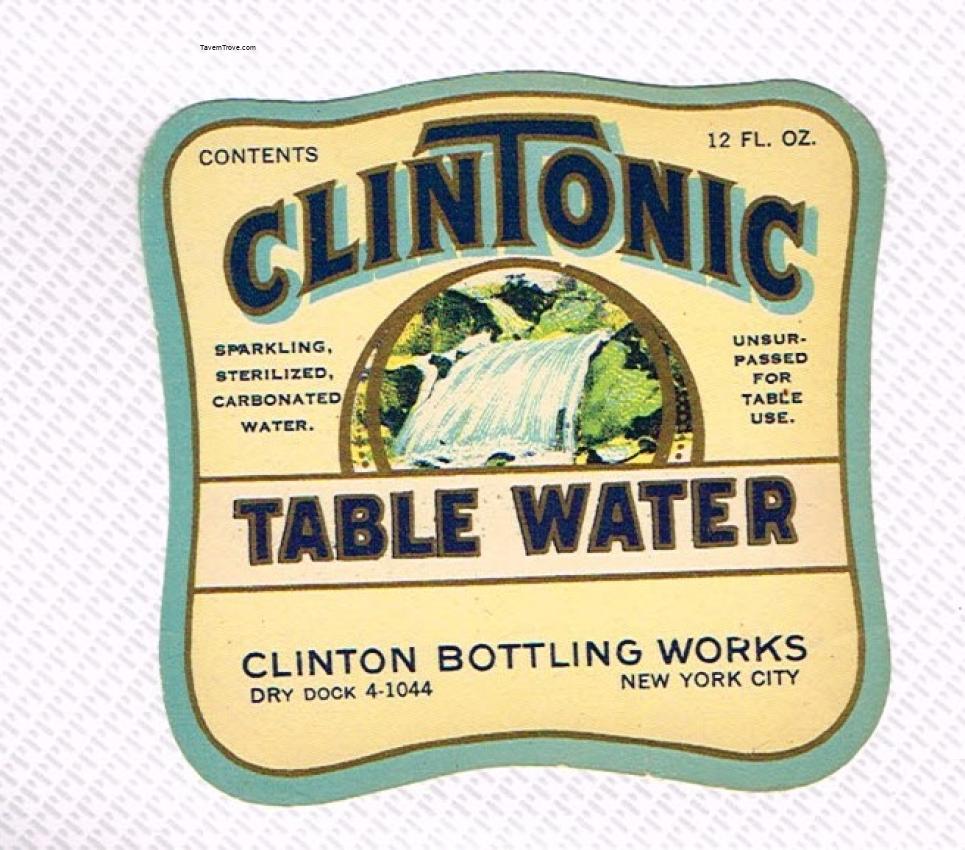 Clintonic Table Water Clinton Bottling New York City 12oz