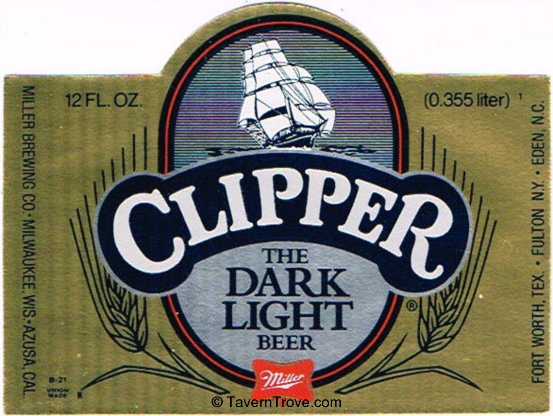 Clipper Dark Light Beer