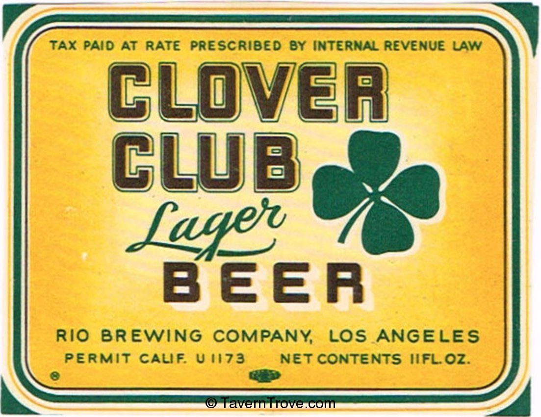 Clover Club Beer