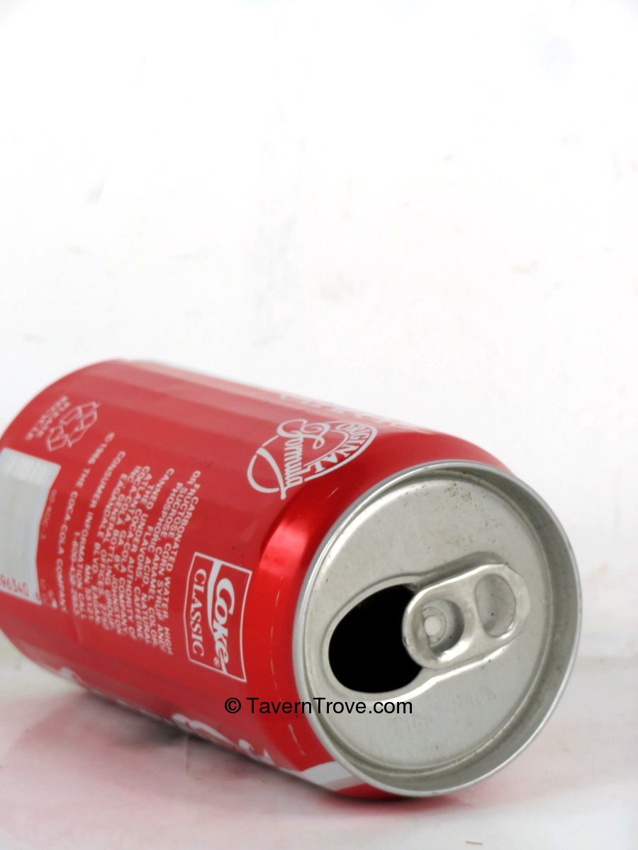 Item 101051 1986 Coca Cola "Ridged" 12oz Test Can Eagan Minnesota Tab