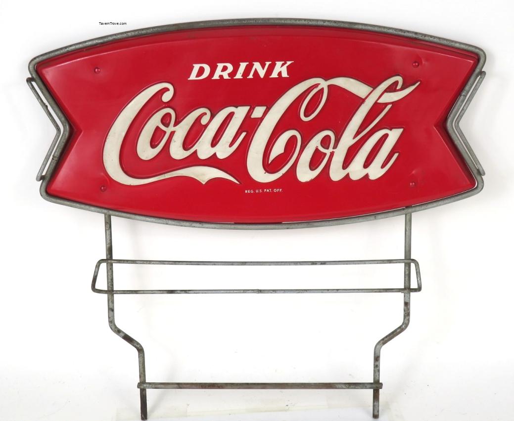 Coca Cola Coke Fishtail Bottle Rack Topper