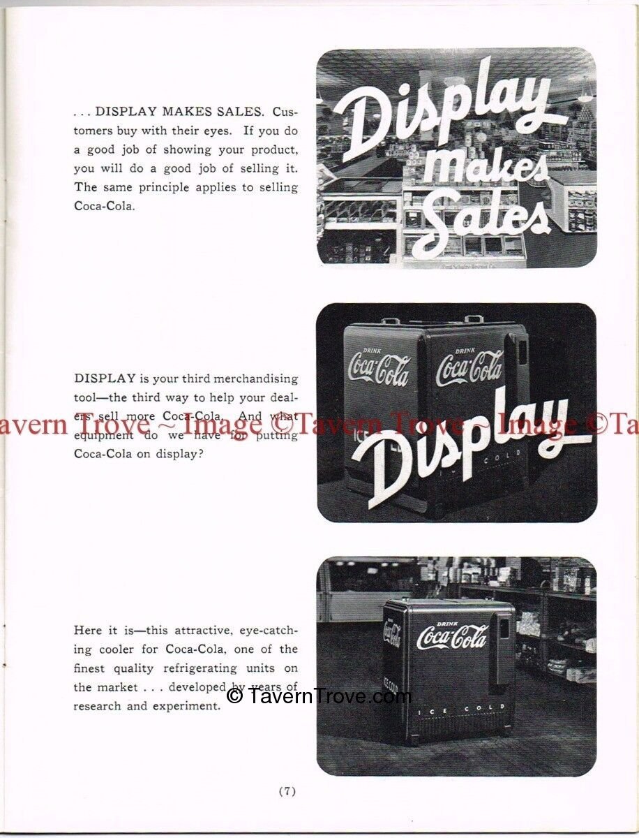 Item 97162 1940 CocaCola Merchandising Catalogue Personal Item