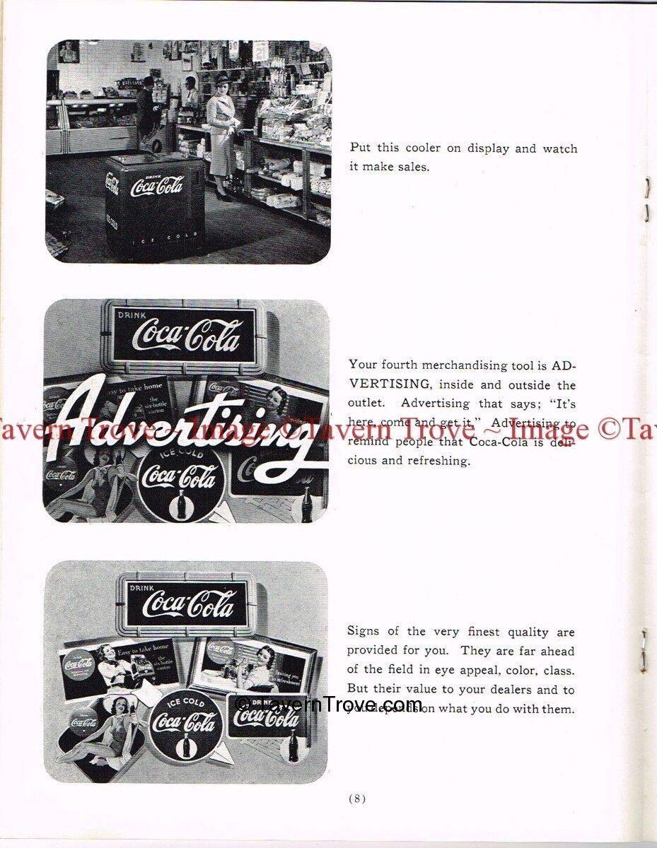 Item 97162 1940 CocaCola Merchandising Catalogue Personal Item
