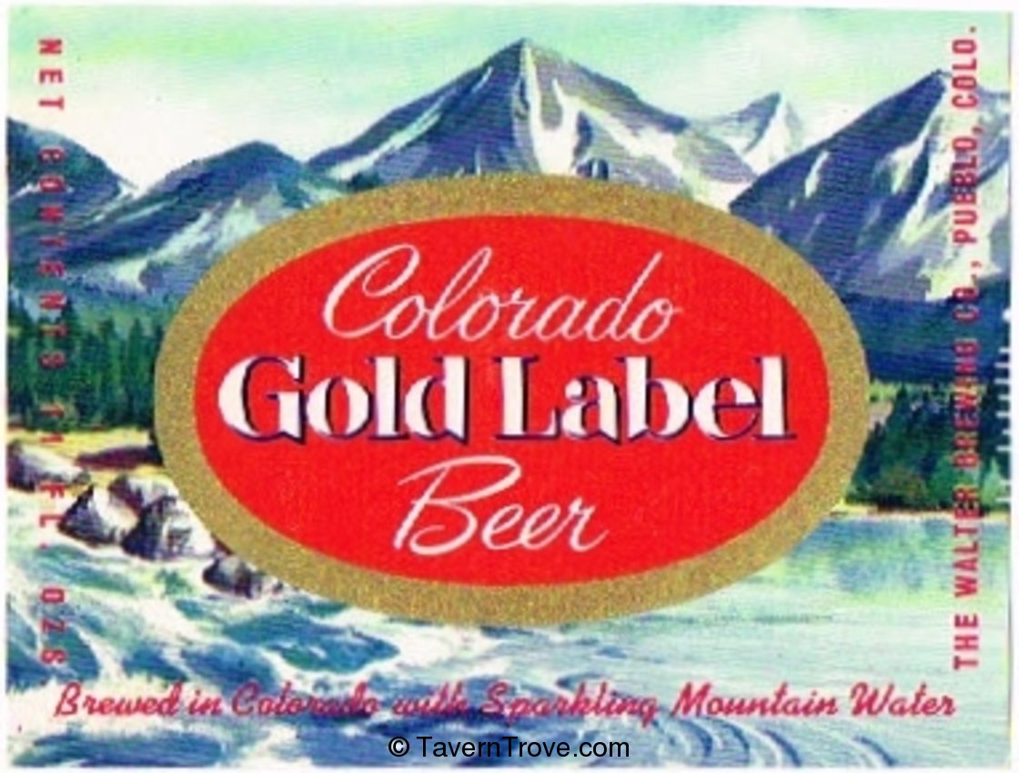 Colorado Gold  Label Beer
