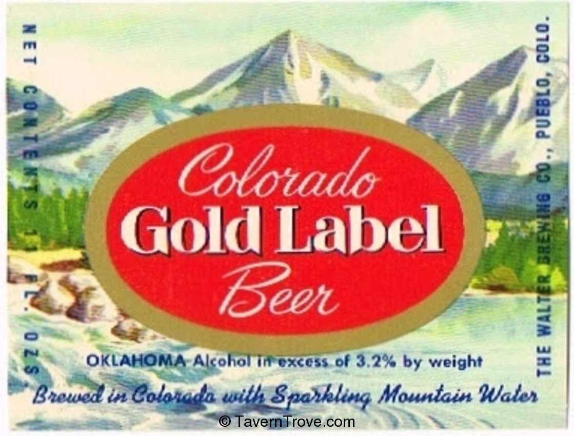 Colorado Gold  Label Beer