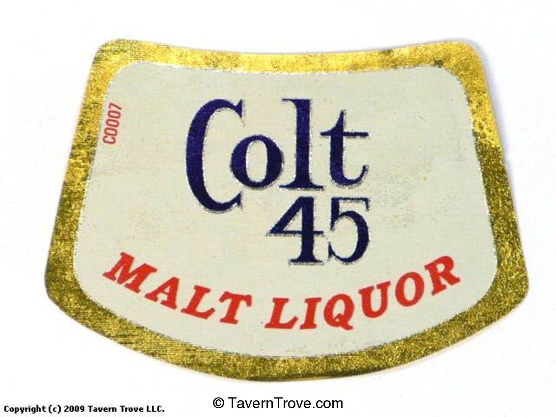 Colt 45 Malt Liquor (Neck Label)