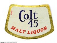 Colt 45 Malt Liquor (Neck Label)