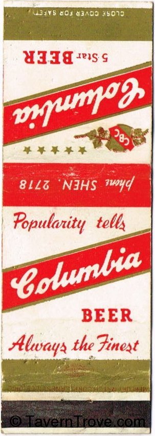 Columbia 5 Star Beer