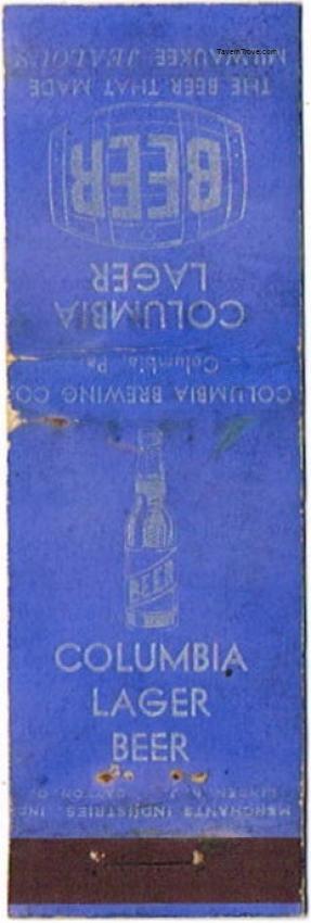 Columbia Lager Beer