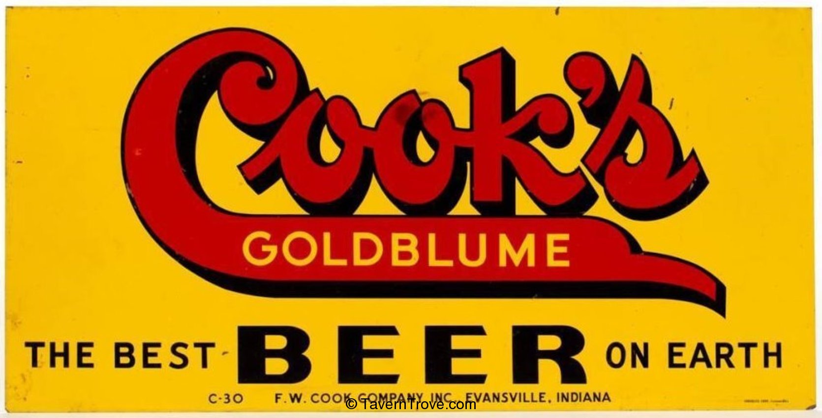 Cook's Goldblume Beer tin