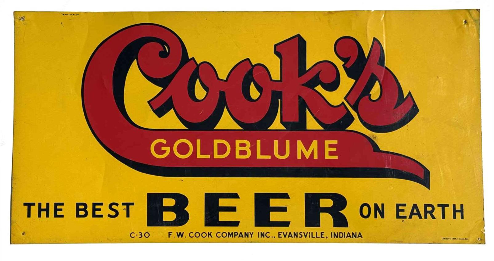 Cook's Goldblume Beer Tin