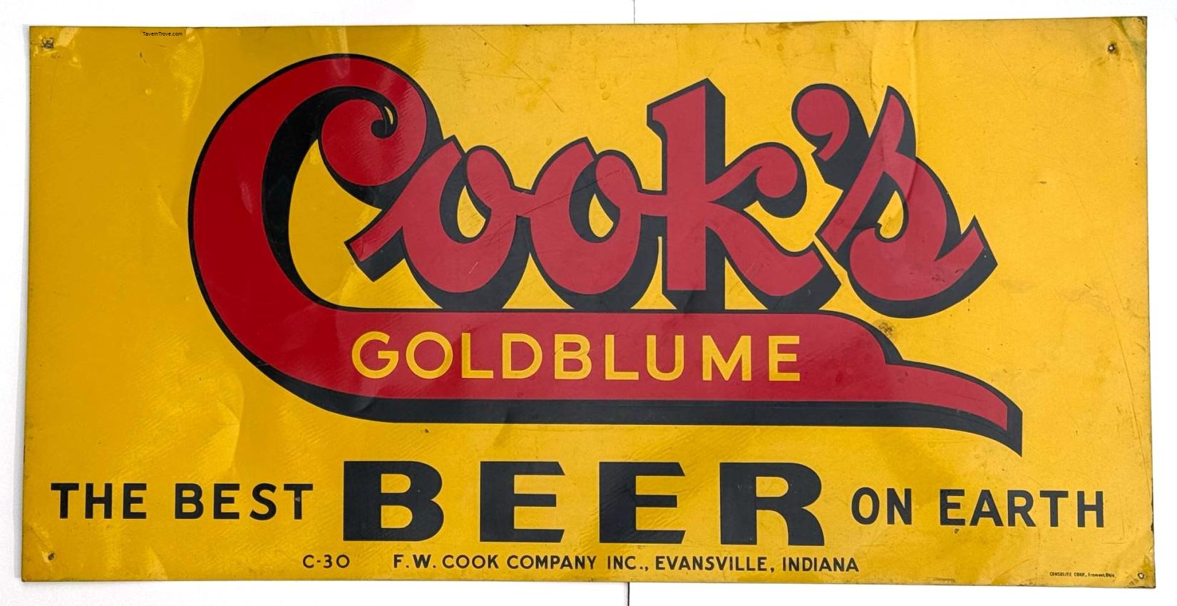 Cook's Goldblume Beer Tin