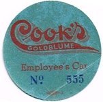 Cook's Employee Car Decal