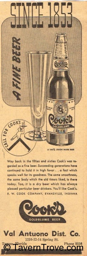 Cook's Goldblume Beer