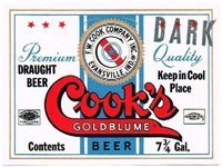 Cook's Goldblume Dark Draught Beer 