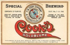 Cook's Goldblume Beer