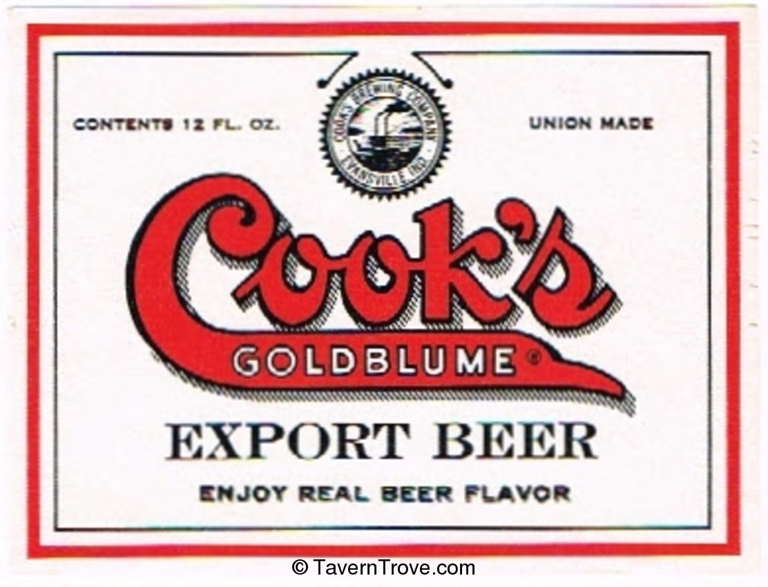 Cook's Goldblume Export Beer