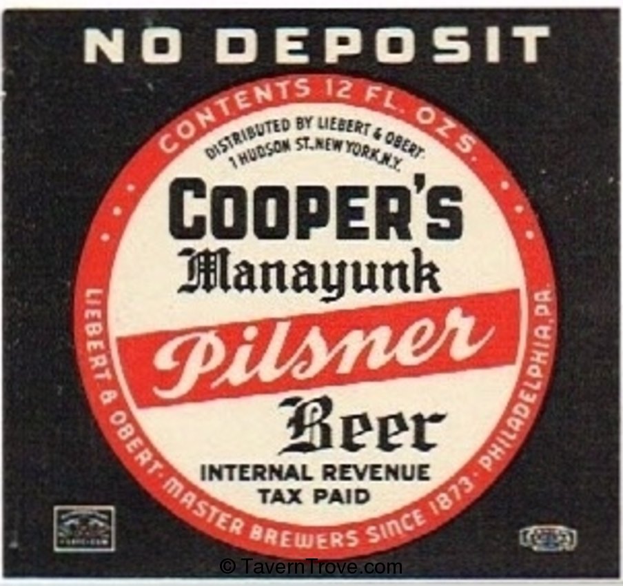 Cooper's Manayunk Pilsner Beer