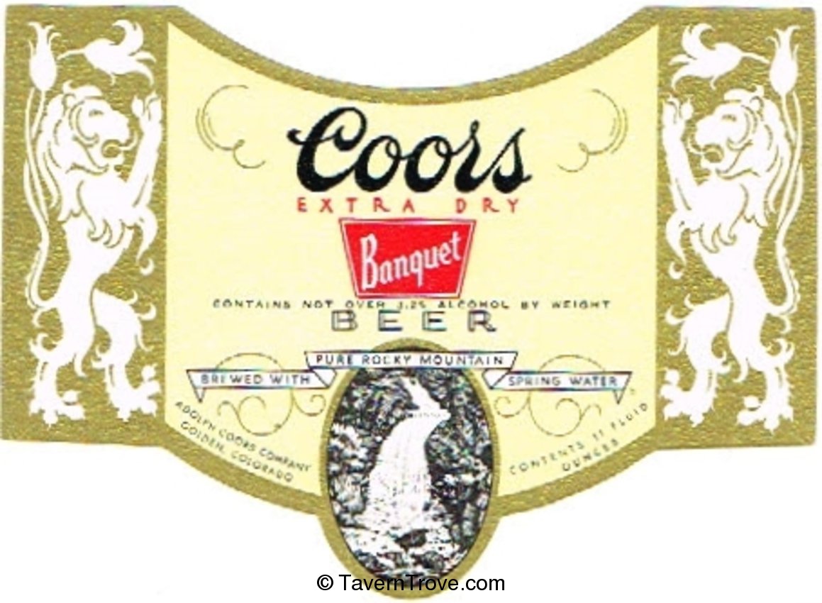 Coors Banquet Beer 