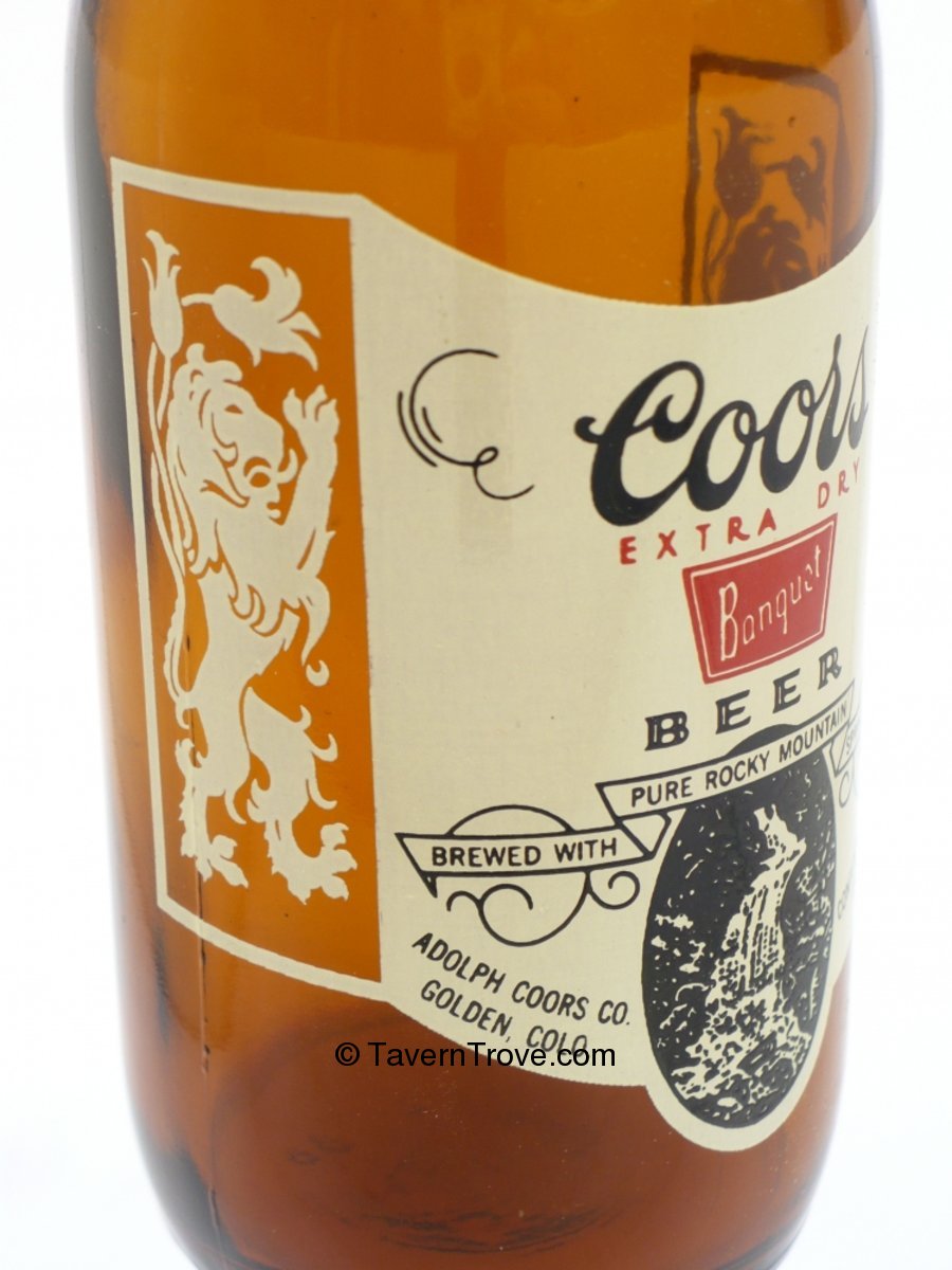 Item 61032 1955 Coors Banquet Beer ACL Bottle