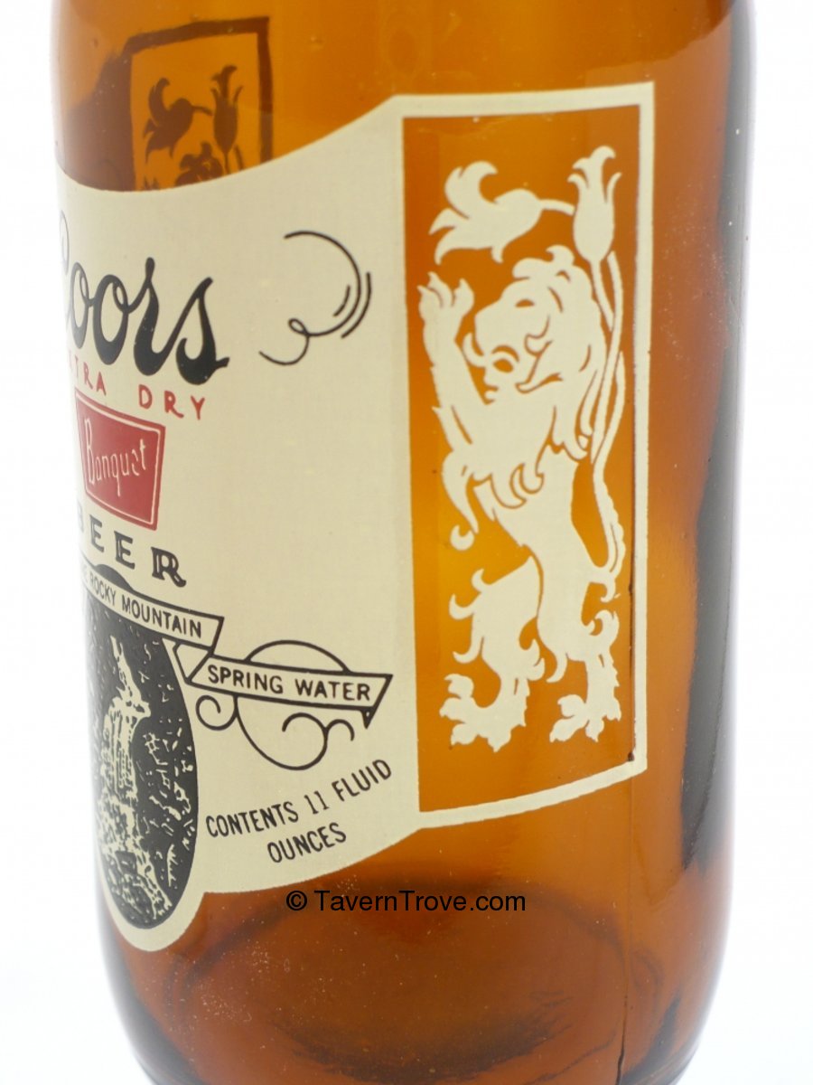 Item 61032 1955 Coors Banquet Beer ACL Bottle