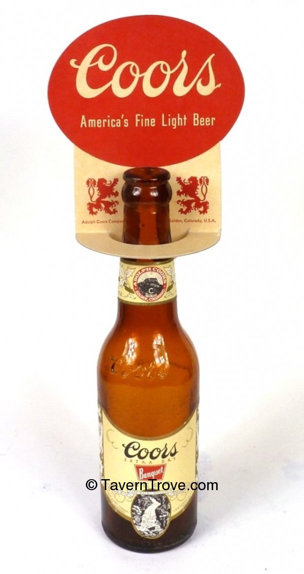 Item 55737 1943 Coors Beer bottle topper Mixed Media Sign