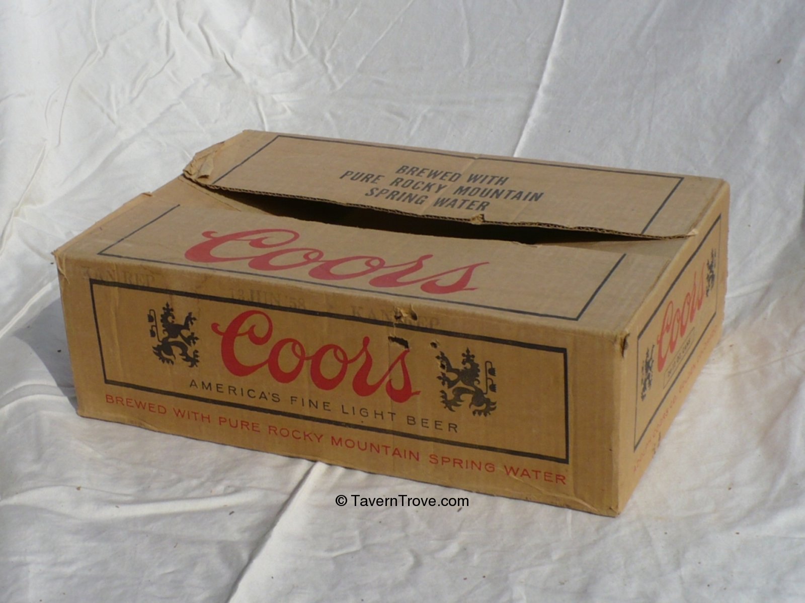 Item 78949 1957 Coors Beer Case Box