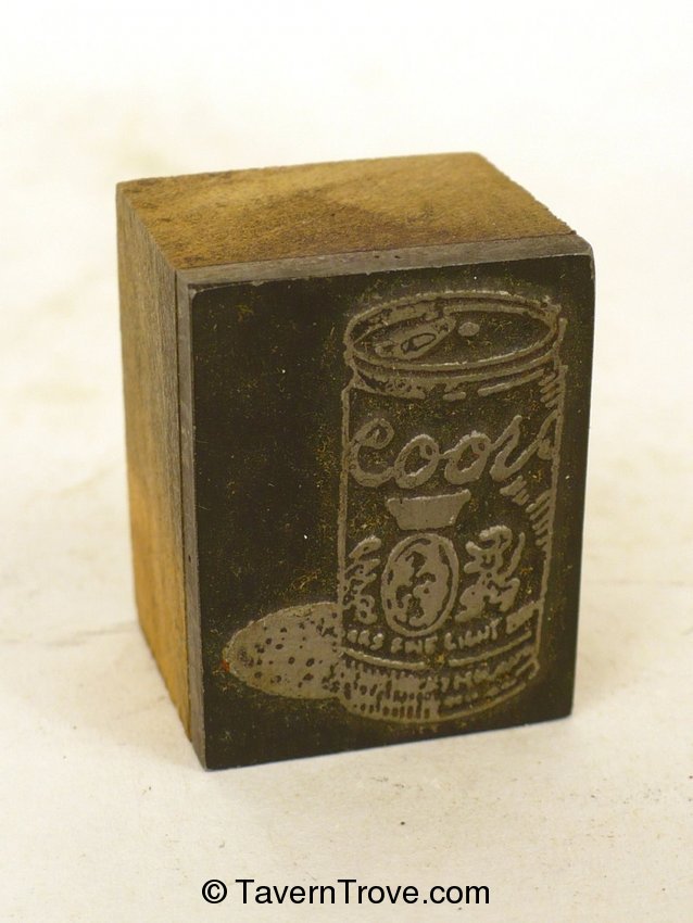 Coors Beer Print Block