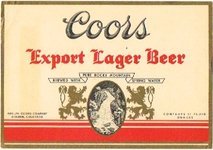 Coors Export Lager Beer 