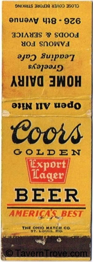 Coors Export Lager Beer