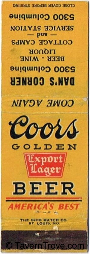 Coors Export Lager Beer