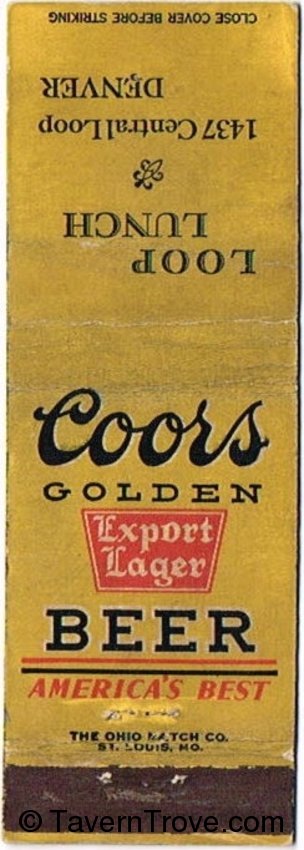 Coors Golden Export Lager Beer