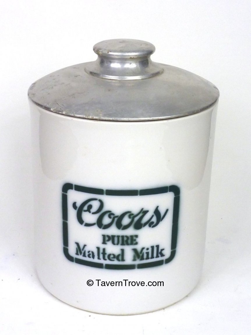 Item 31752 1915 Coors Malted Milk jar Decanter