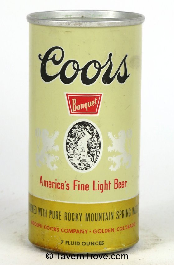Item 229 1963 Coors Banquet Beer 7 to 8oz Can 23922