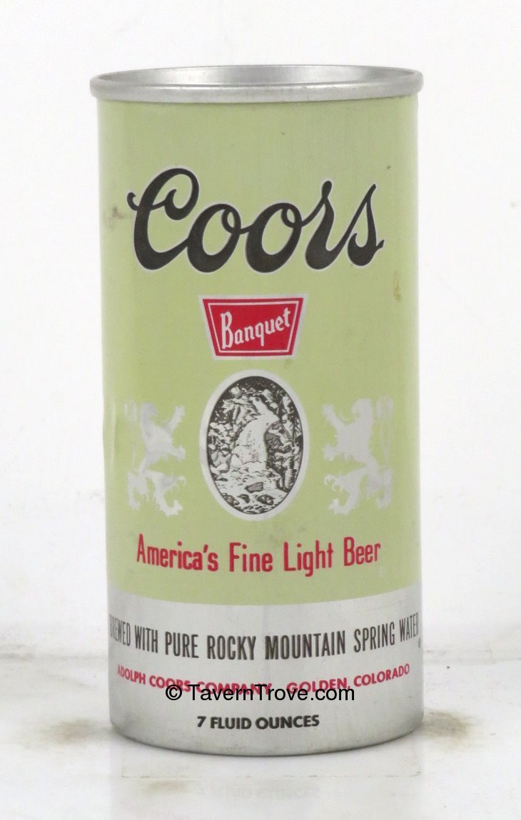 Item #70471 1967 Coors Banquet Beer 7 to 8oz Can 240-02v