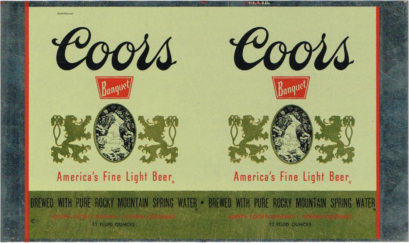 Coors Banquet Beer (Flat Sheet)
