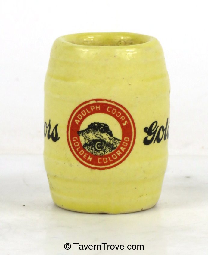Coors Beer Mini Barrel Salt Shaker