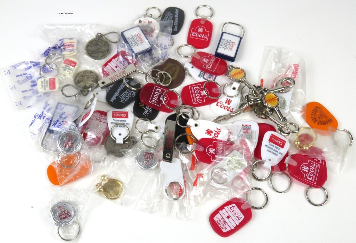 Coors Beer/Light Large Lot of Keychains