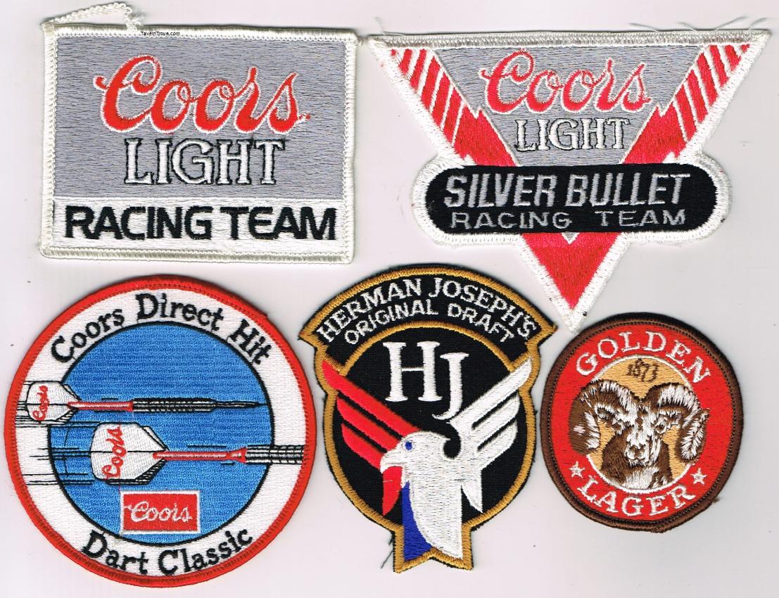 Coors Beer Patches Lot of Five