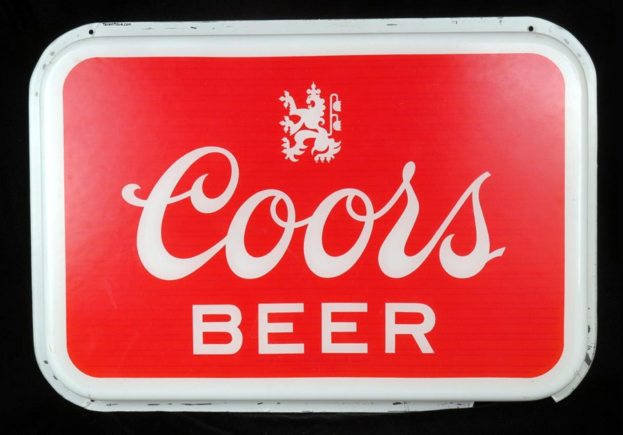 Coors Beer Plastic 14 x 20 Inch Sign Insert
