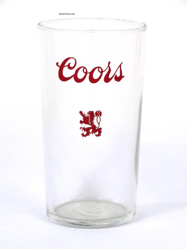 Coors Beer Straight Sided