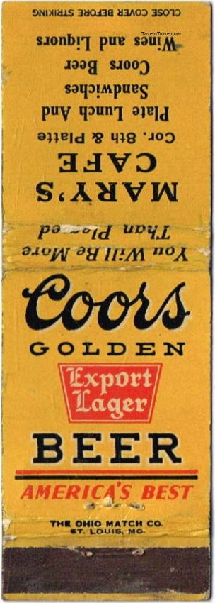 Coors Export Lager Beer